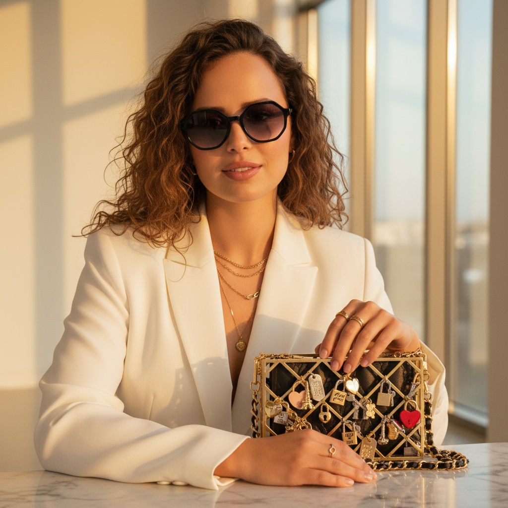 AI-generated first frame with character and products