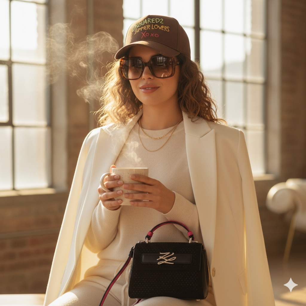 AI-generated first frame with character wearing products